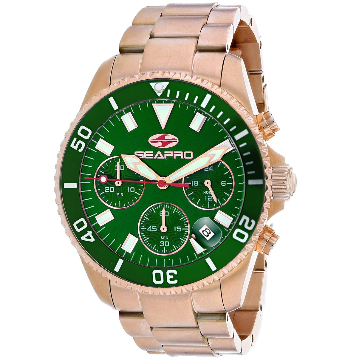 Seapro Men's Scuba 200 Chrono Green Dial Watch - SP4356 by Balec Group