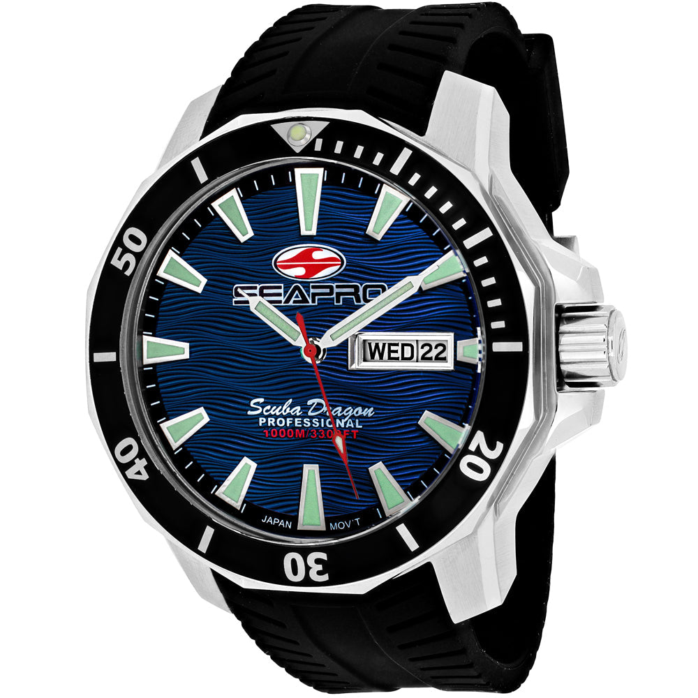 Seapro Men's Diver Limited Edition 1000 Meters Blue Dial Watch - SP8316 by Balec Group