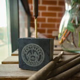 Artisanal Stone Block Incense Holder by Nantucket Spider & Nantucket Footprint