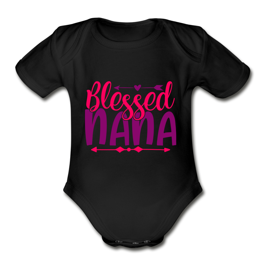 Blessed nana Short Sleeve Baby Bodysuit by Tshirt Unlimited