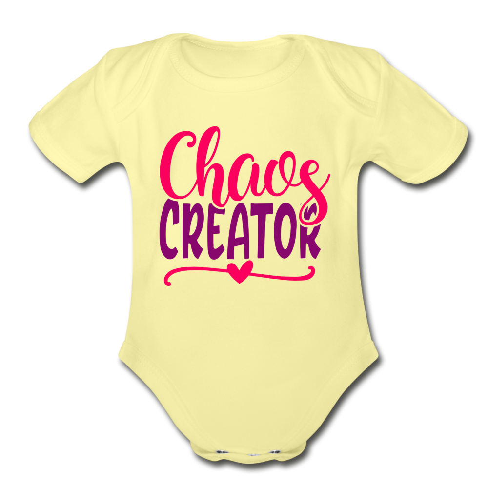 Chaos Creator Short Sleeve Baby Bodysuit by Tshirt Unlimited