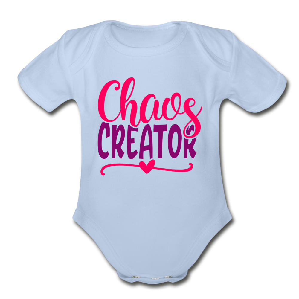 Chaos Creator Short Sleeve Baby Bodysuit by Tshirt Unlimited