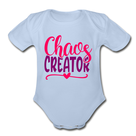 Chaos Creator Short Sleeve Baby Bodysuit by Tshirt Unlimited