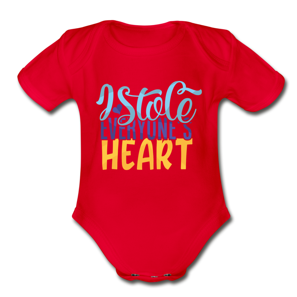 I stole everyone's Heart Short Sleeve Baby Bodysuit by Tshirt Unlimited