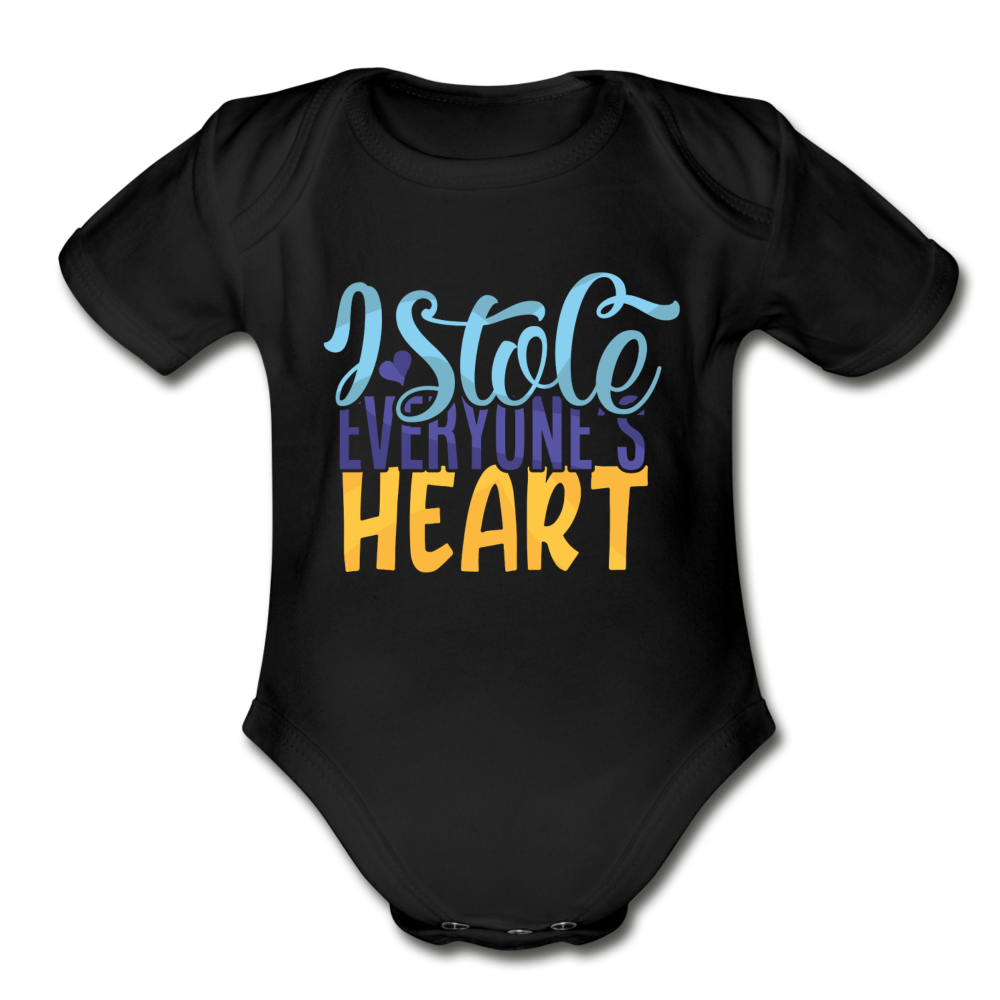 I stole everyone's Heart Short Sleeve Baby Bodysuit by Tshirt Unlimited