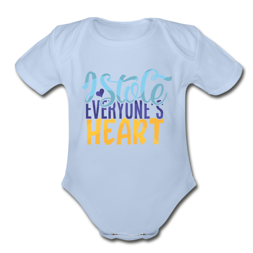 I stole everyone's Heart Short Sleeve Baby Bodysuit by Tshirt Unlimited