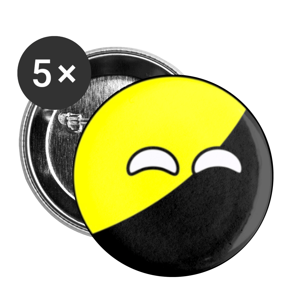 Anarchy Ball Buttons small 1'' (5-pack) by Proud Libertarian