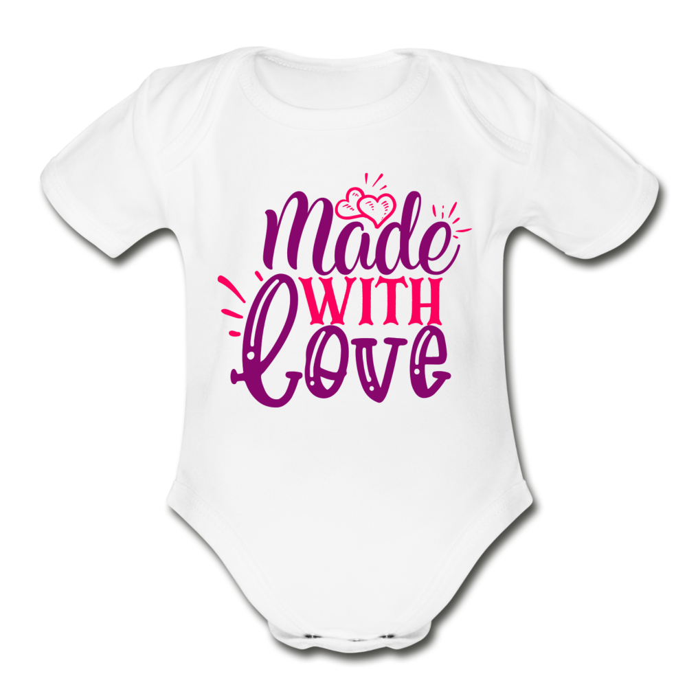 Made With Love Baby Bodysuit by Tshirt Unlimited