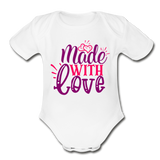 Made With Love Baby Bodysuit by Tshirt Unlimited