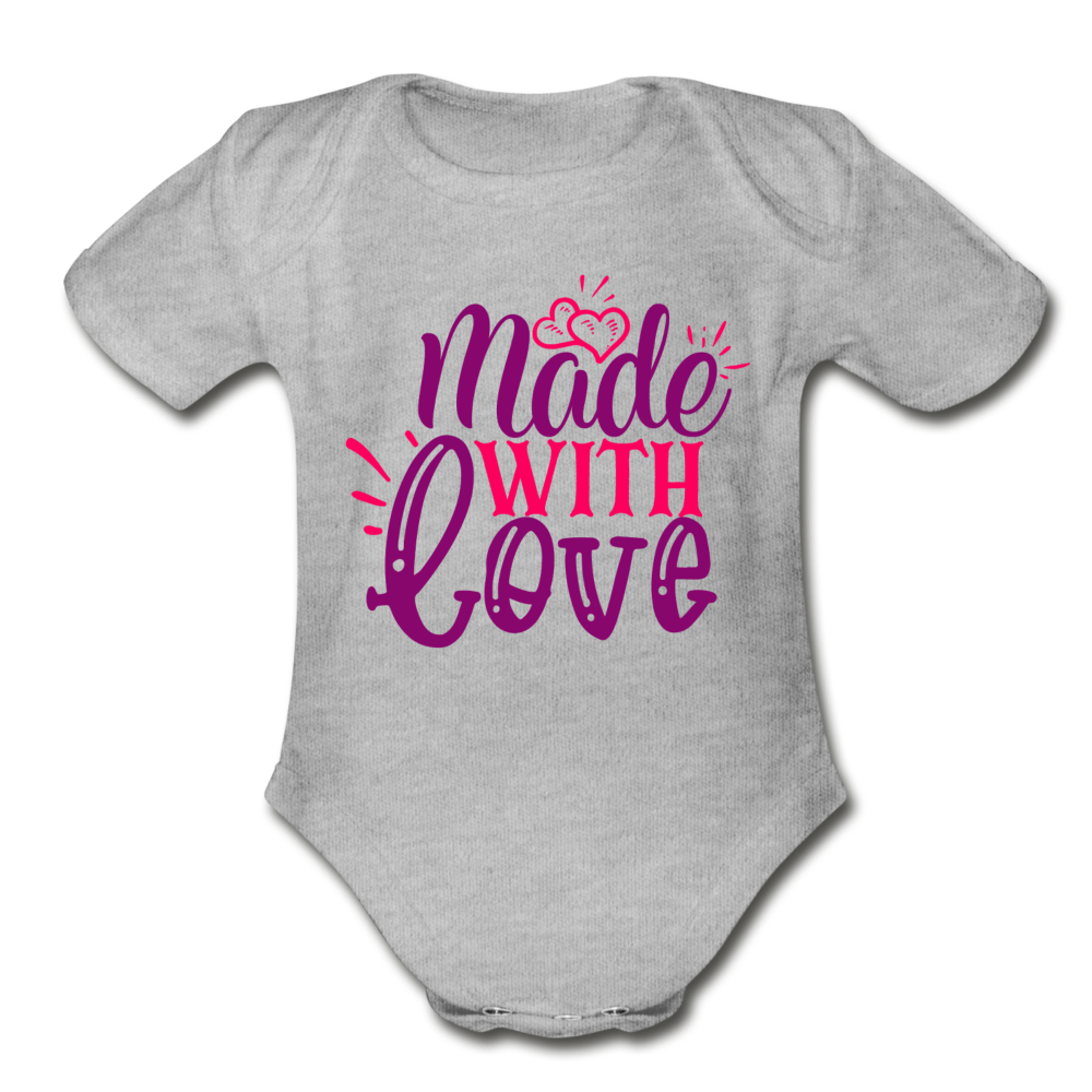 Made With Love Baby Bodysuit by Tshirt Unlimited