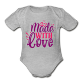 Made With Love Baby Bodysuit by Tshirt Unlimited