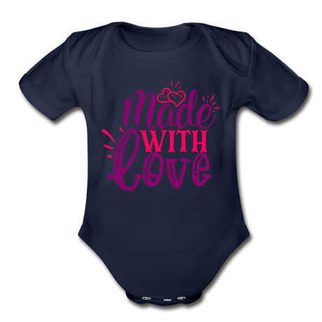 Made With Love Baby Bodysuit by Tshirt Unlimited