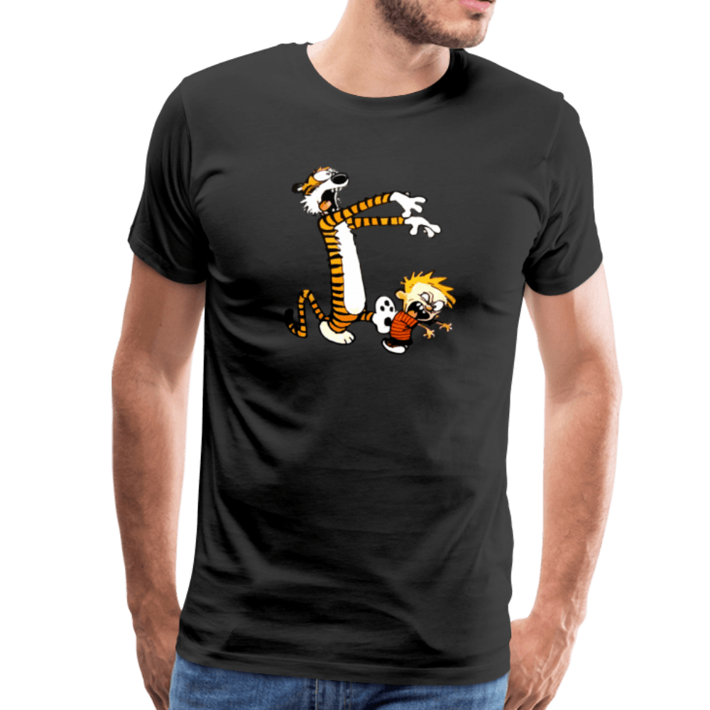 Calvin and Hobbes Playing Zombies T-Shirt by Art-O-Rama Shop - Vysn