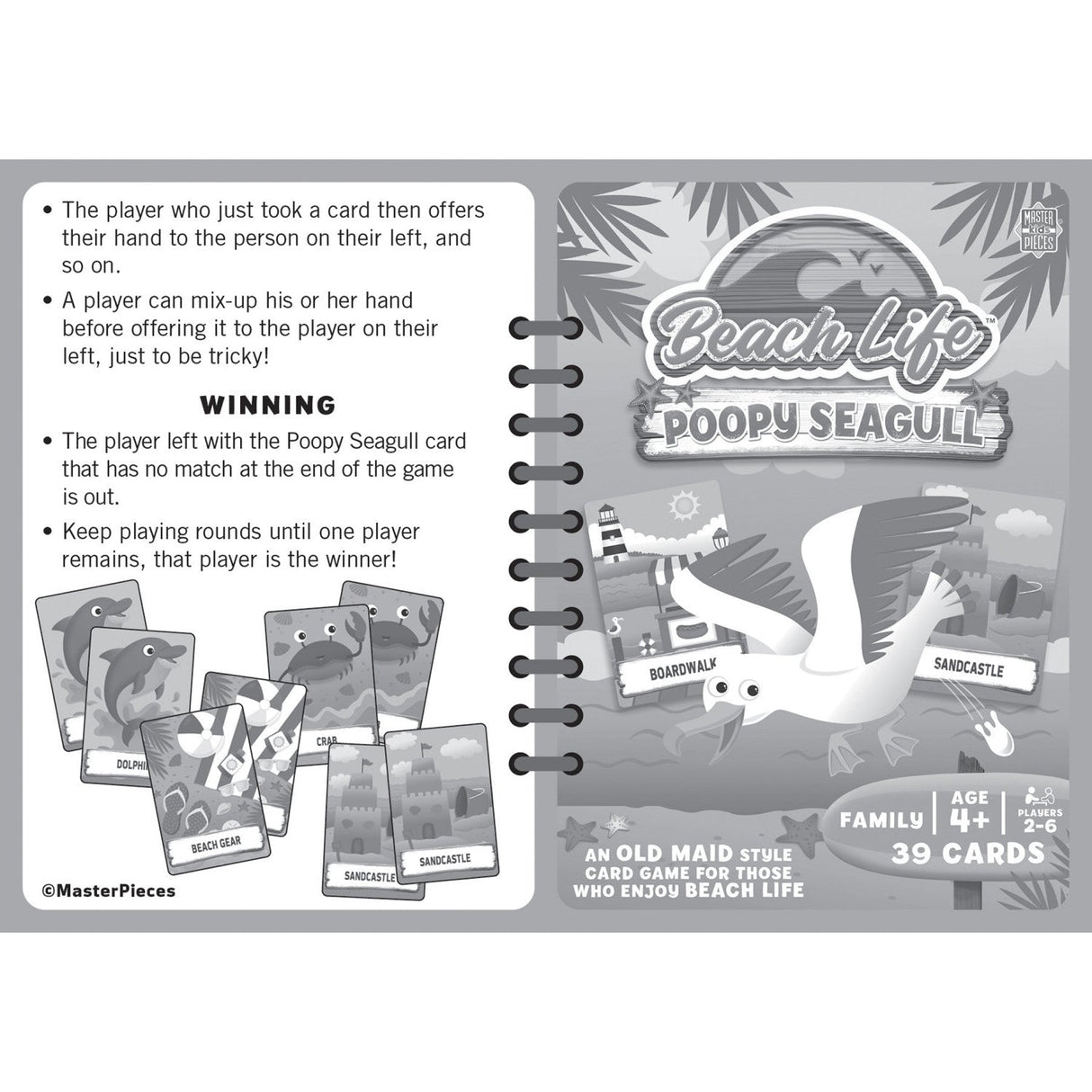 Beach Life - Poopy Seagull Card Game by MasterPieces Puzzle Company INC