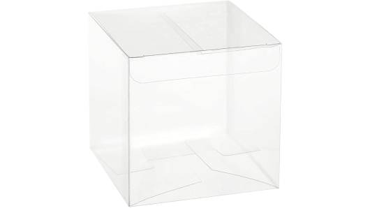 Clear Soft Gift Boxes 4"X4"X4" 16 Pack by Hammont