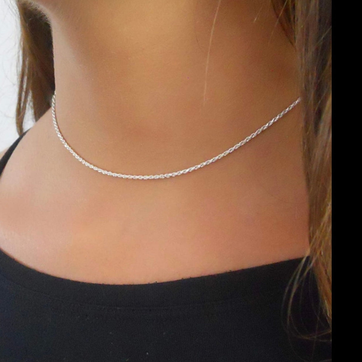 Solid Sterling Silver Stacking Necklace 3 Lengths by Donatello Gian