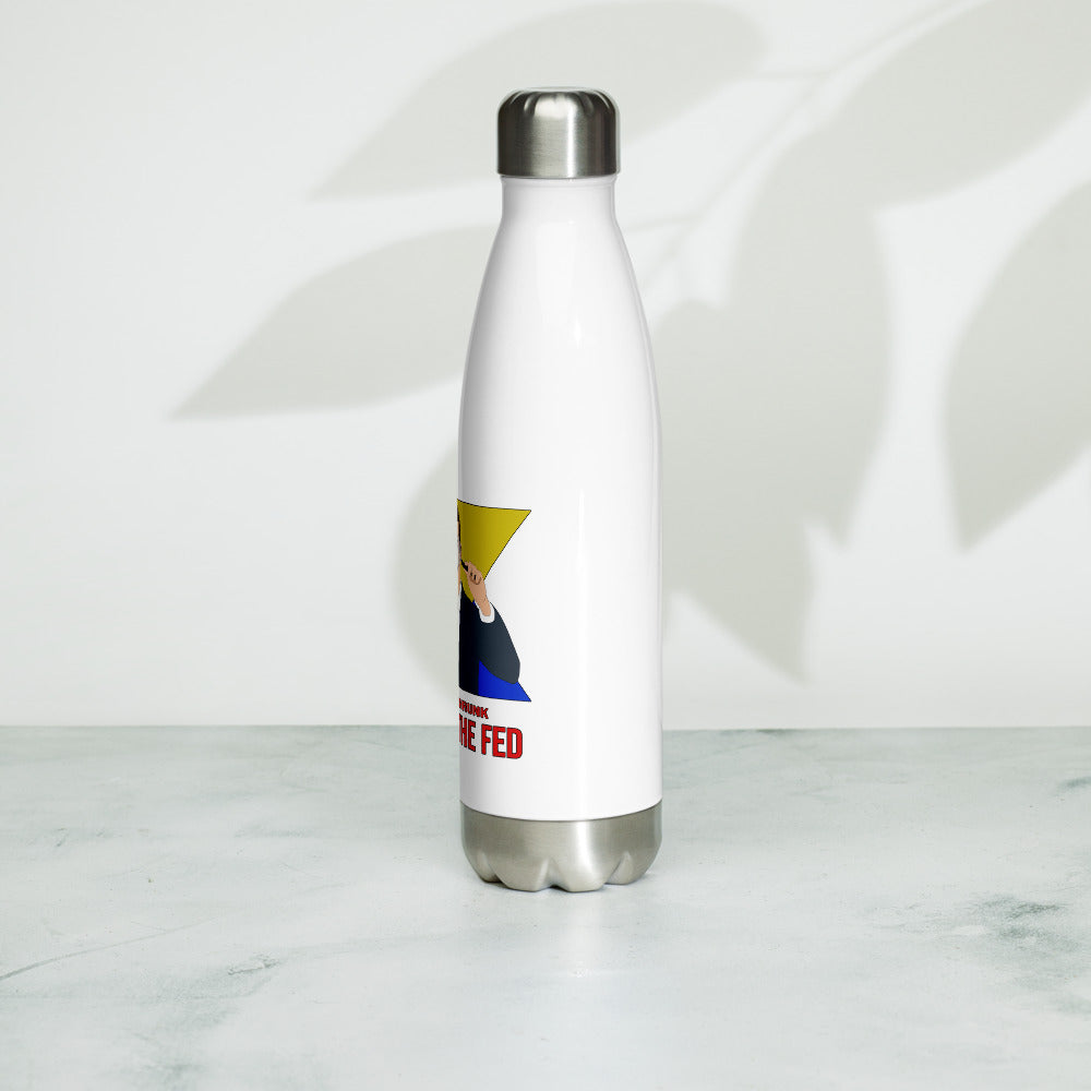 Honey I Shrunk the Fed Stainless Steel Water Bottle by Proud Libertarian