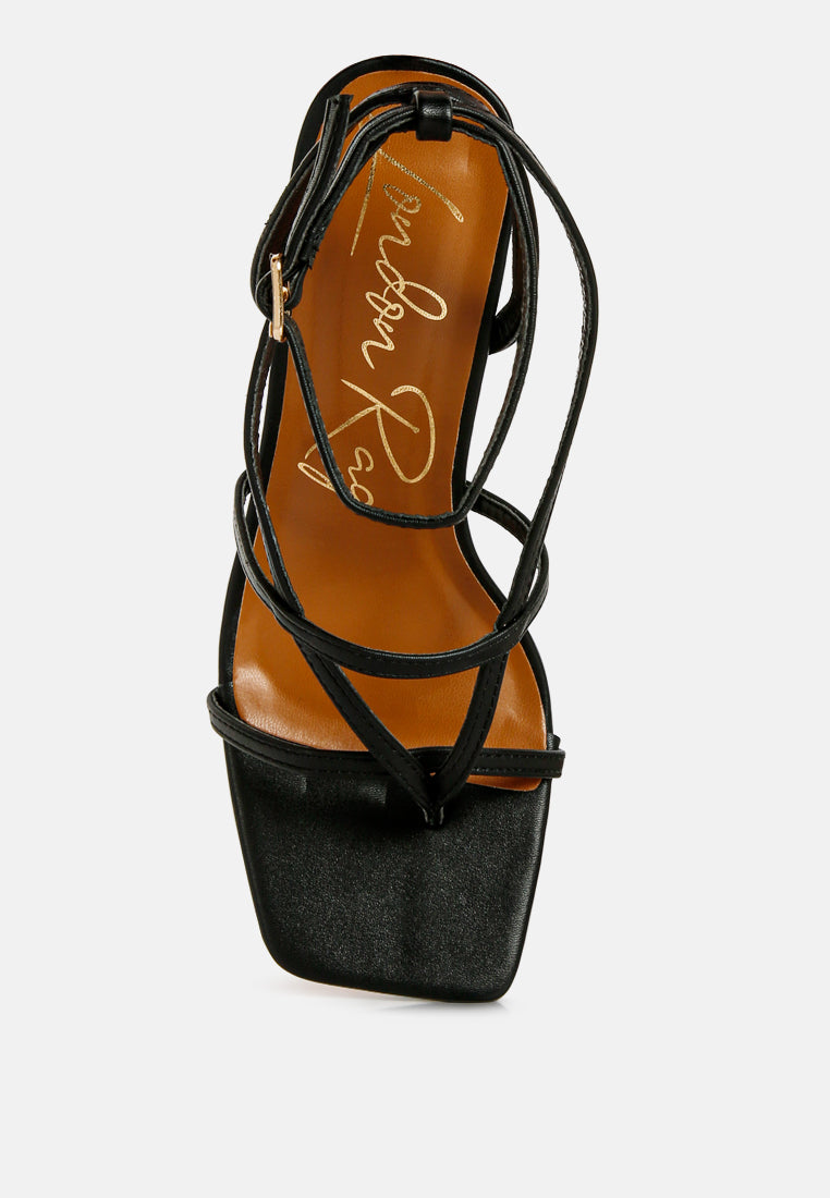 stalker strappy ankle strap sandals by London Rag