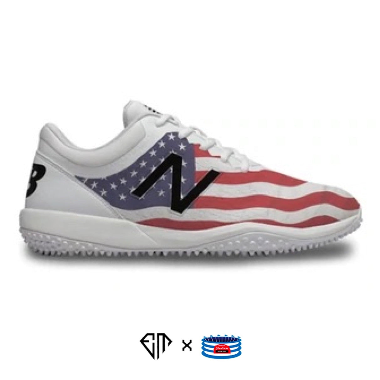 "Stars N' Stripes" New Balance 4040v5 Turf Shoes by Stadium Custom Kicks