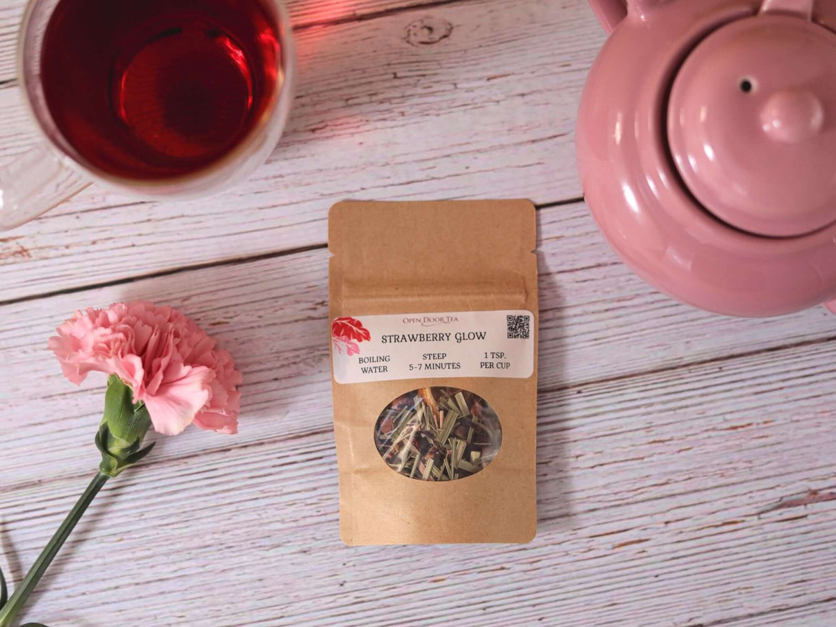 Strawberry Glow by Open Door Tea CT