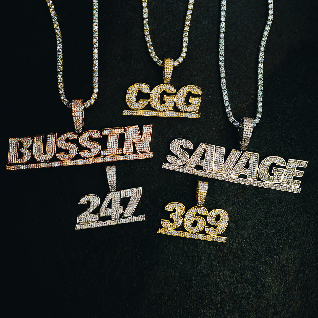 Custom Iced City Letter Pendant by Custom Gold Grillz