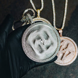 Custom Iced Spinning Letter Pendant by Custom Gold Grillz