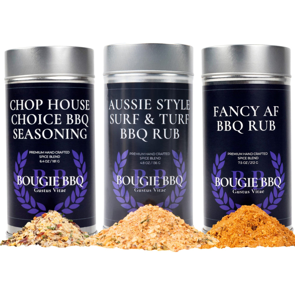 Surf & Turf BBQ Seasonings Collection - 3 Pack by Gustus Vitae