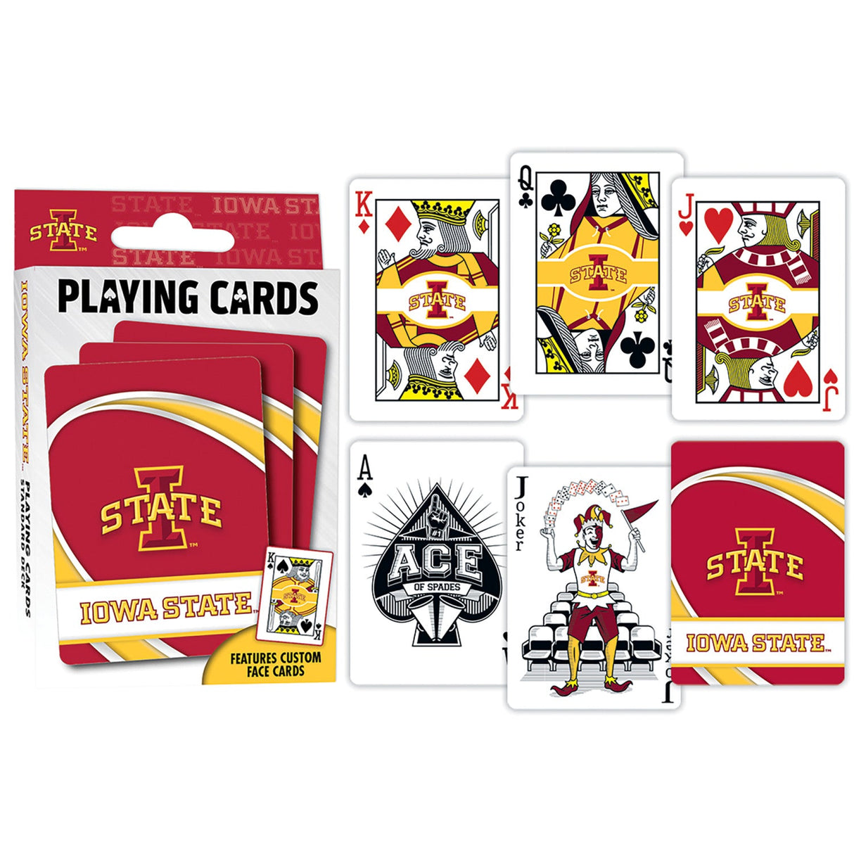 Iowa State Cyclones Playing Cards - 54 Card Deck by MasterPieces Puzzle Company INC