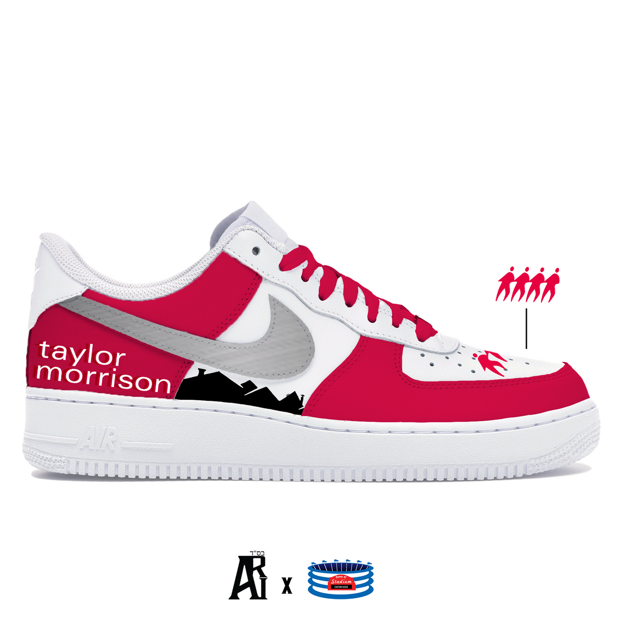 "Taylor Morrison" Nike Air Force 1 Low Shoes by Stadium Custom Kicks