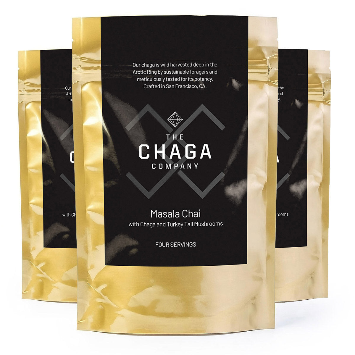 3 Pack - Masala Chai with Chaga Six Servings by The Chaga Company