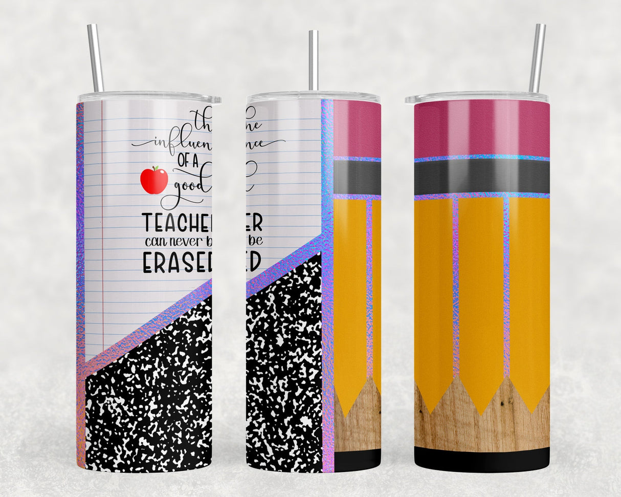 Teacher|Skinny Tumbler|Optional Bluetooth Speaker| Speaker Color Varies by Rowdy Ridge Co