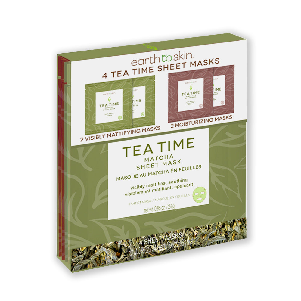 Tea Time Sheet Mask Set by EarthToSkin