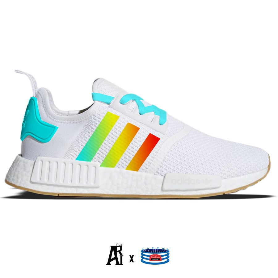 "Tequila Sunrise" Adidas NMD R1 Casual Shoes by Stadium Custom Kicks