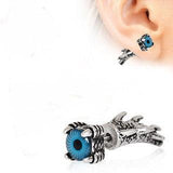 Gothic Dragon Claw Blue Evil Eye Fake Taper by Fashion Hut Jewelry - Vysn