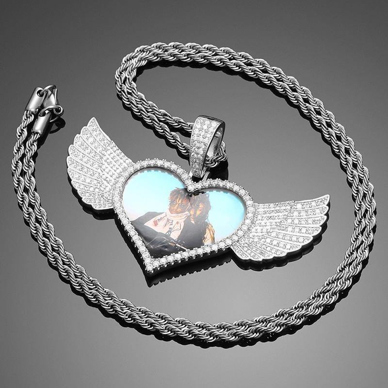 THE CUPID® - Custom Iced Photo Pendant by Bling Proud | Urban Jewelry Online Store