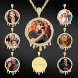 THE DRIP® - Custom Iced Out Round Photo Pendant by Bling Proud | Urban Jewelry Online Store