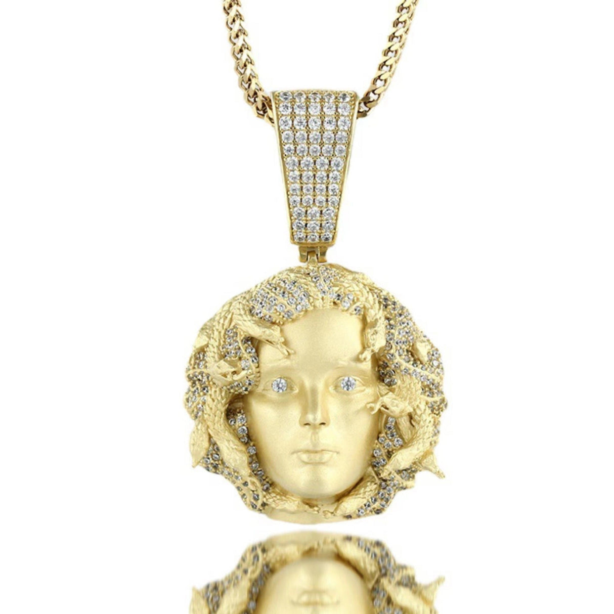 The Exorcism® - Diamond Medusa Head Pendant by Bling Proud | Urban Jewelry Online Store