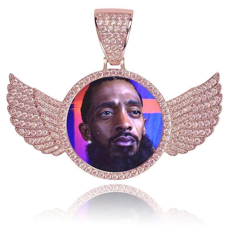 THE FLYING ANGEL® - Custom Round Photo Pendant by Bling Proud | Urban Jewelry Online Store