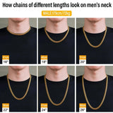 The Golden Age Ⅱ® - Cuban Link Chain 18K Gold (Push Button Clasp) by Bling Proud | Urban Jewelry Online Store