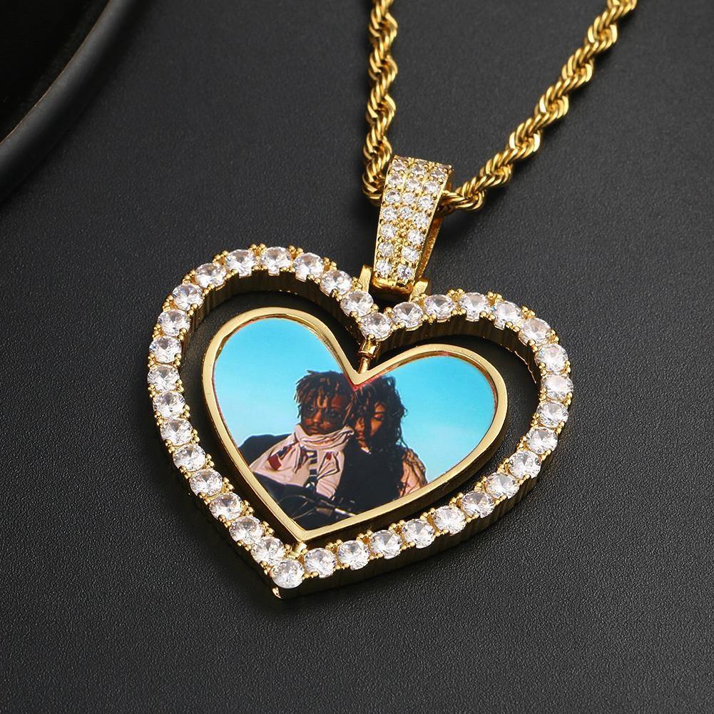 THE ROTATING LOVE® - Custom Two-faced Photo Pendant by Bling Proud | Urban Jewelry Online Store