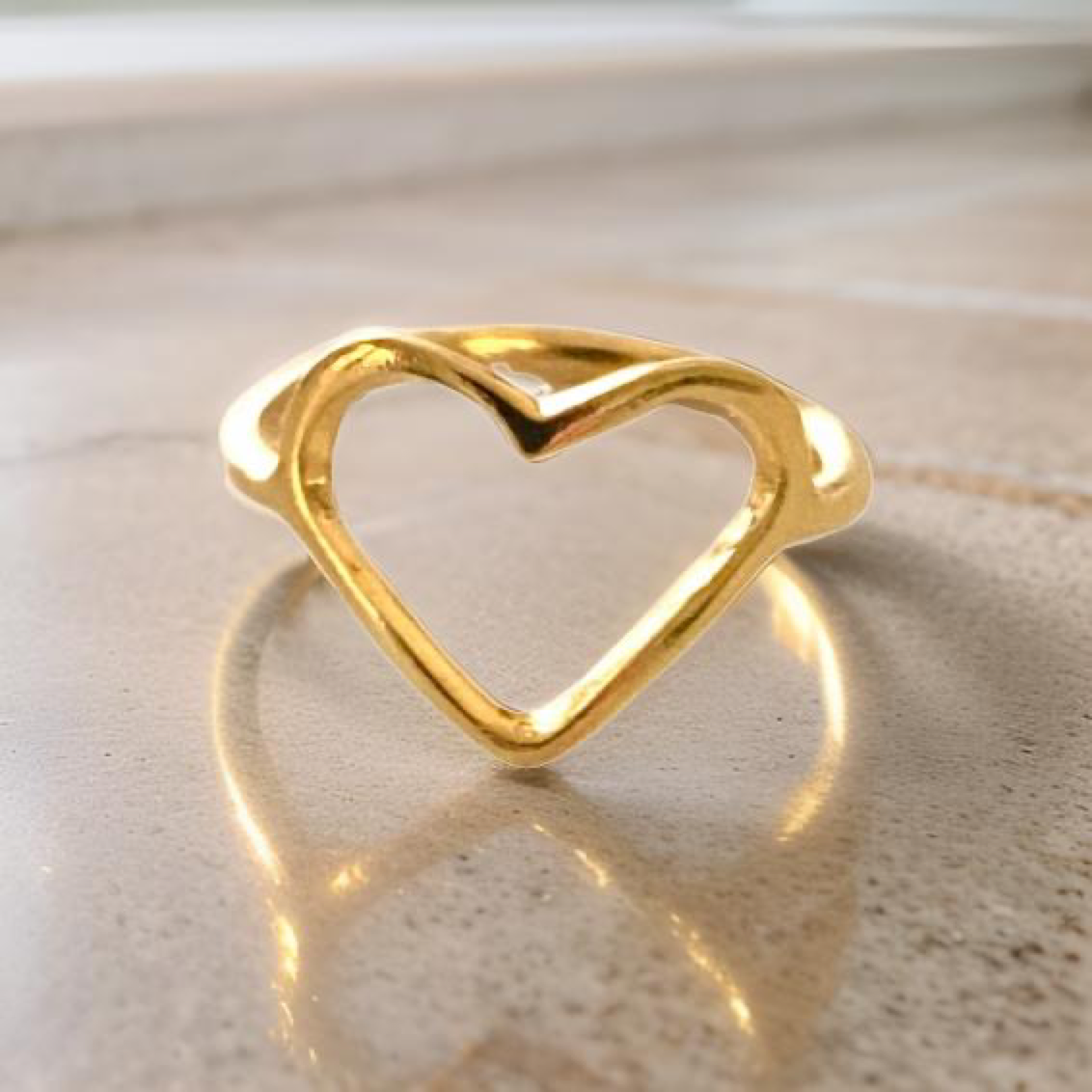 Heart Shaped Ring by The Urban Charm by The Urban Charm