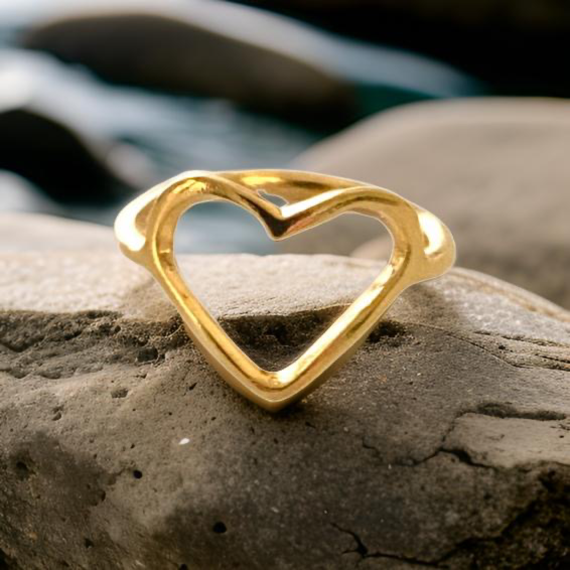 Heart Shaped Ring by The Urban Charm by The Urban Charm