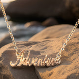 Adventure Script Necklace by The Urban Charm by The Urban Charm