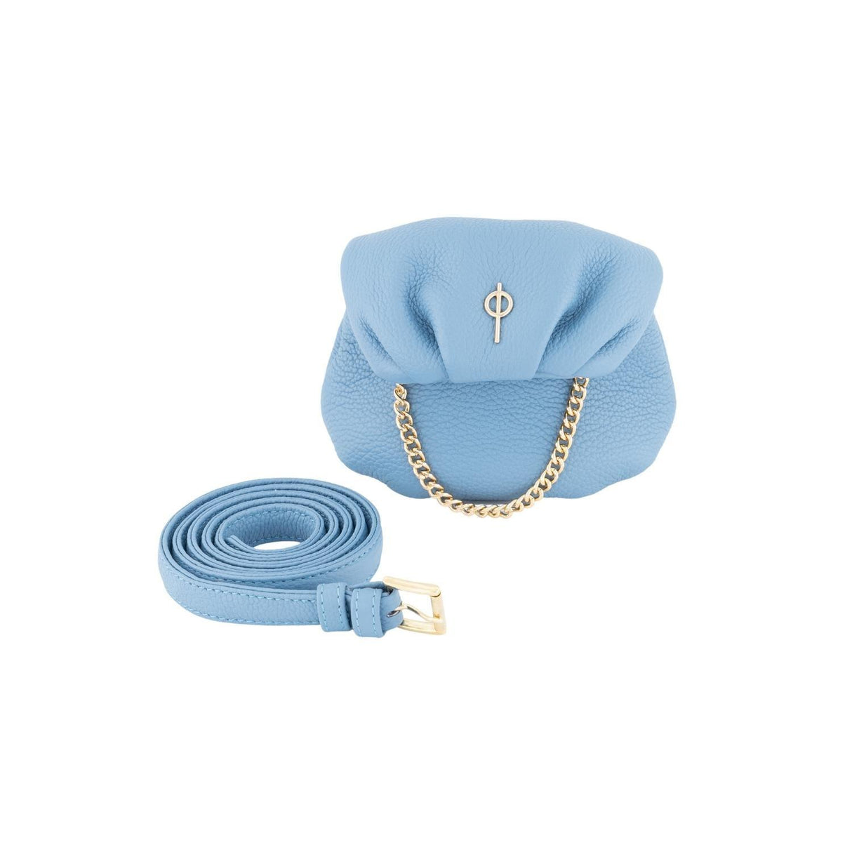 Tiny Floater Leda Handbag Blue by Ladiesse