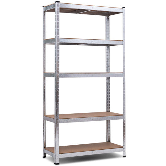 72 Inch Storage Shelf Steel Metal 5 Levels Adjustable Shelves