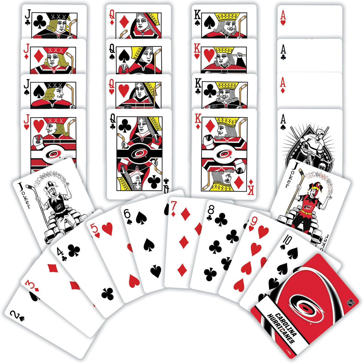 Carolina Hurricanes Playing Cards - 54 Card Deck by MasterPieces Puzzle Company INC