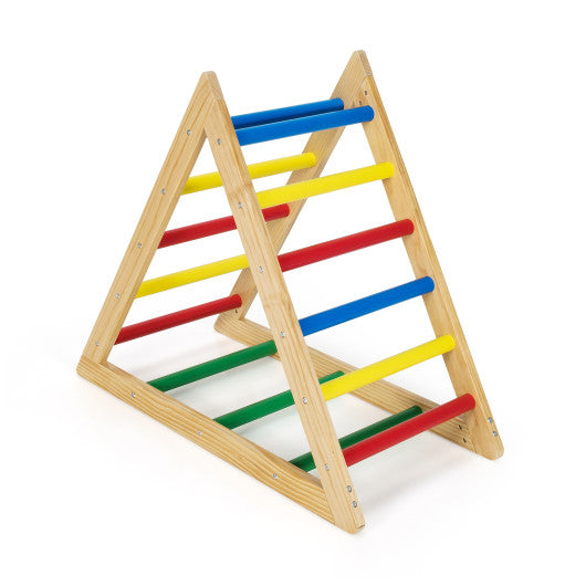 Climbing Triangle Ladder with 3 Levels for Kids-Multicolor