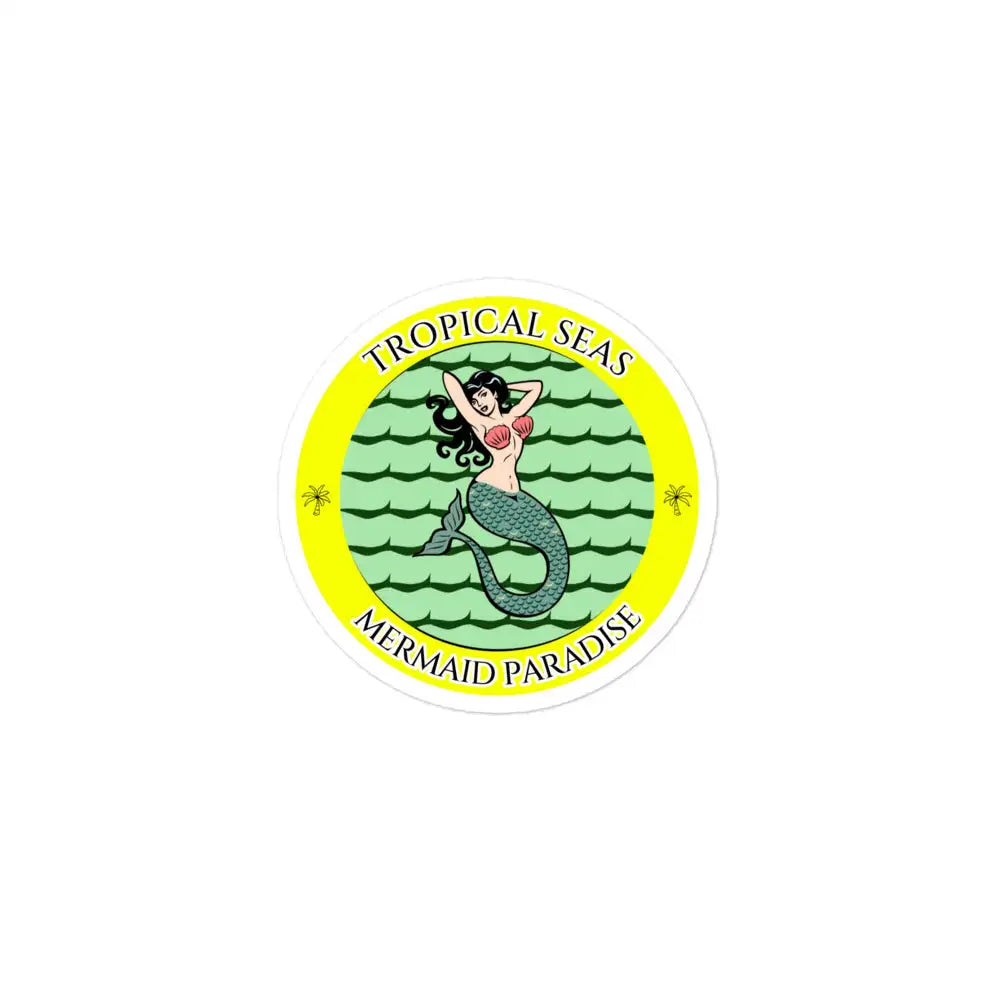 Mermaid Paradise stickers by Tropical Seas Clothing