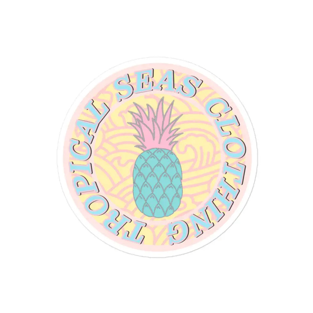 Sweet Pineapple stickers by Tropical Seas Clothing