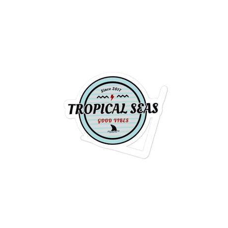 Retro Tropical Seas stickers by Tropical Seas Clothing